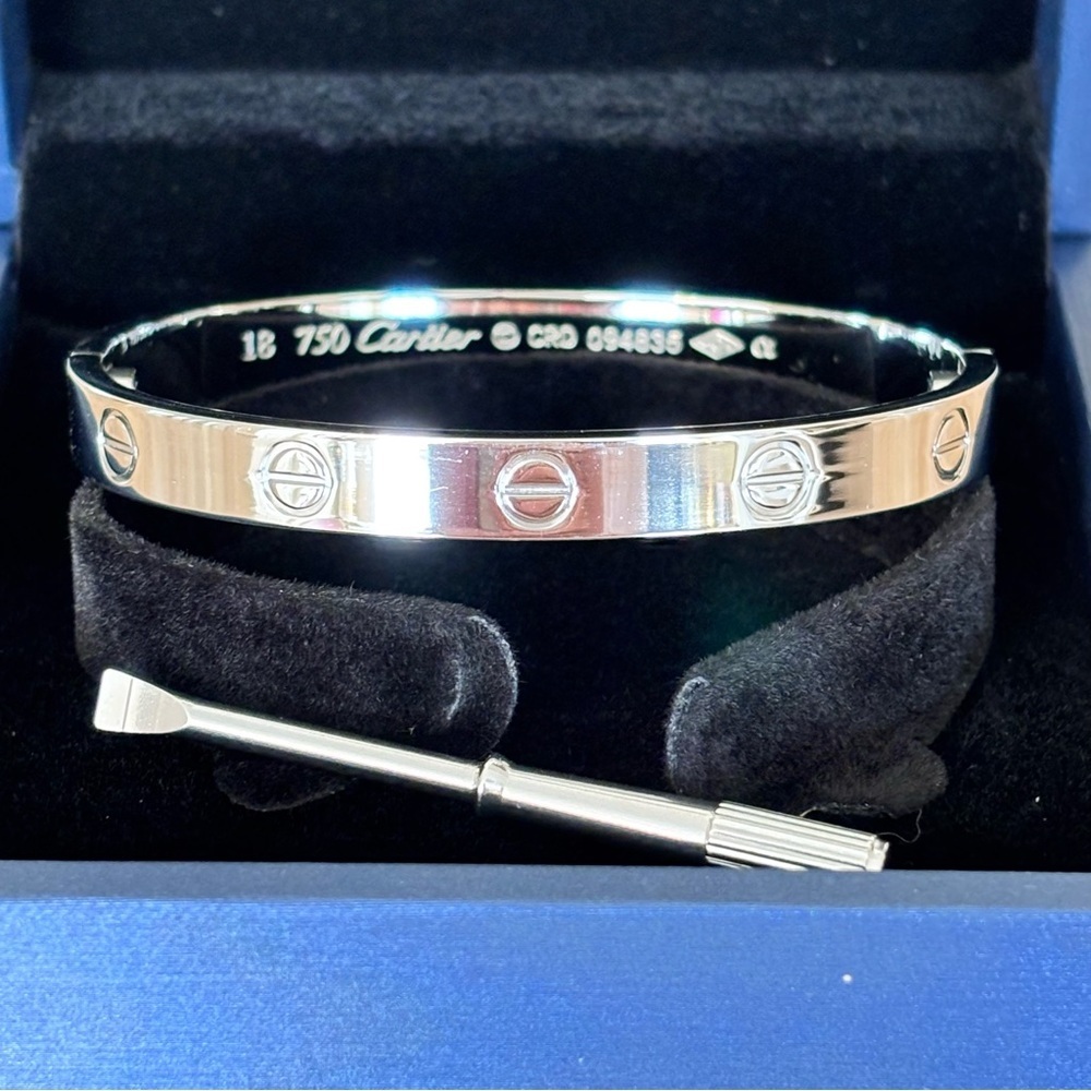 Luxury Silver Tone Bangle Bracelet With Screwdriver New - Picture 7 of 9